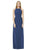 Social Bridesmaids - 8151 Halter A-Line Evening Dress In Blue