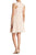 Nanette Nanette Lepo - NN8S19FG3 Floral Lace Jewel A-line Dress In Neutral