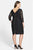 Adrianna Papell - Lace Bateau Neck Long Sleeve Dress 41864781 in Black