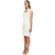 Sue Wong - Bedazzled Bolero Sheath Dress Cocktail Dress in White