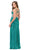 Dancing Queen - 8468 Sequined Crisscrossed Back Sheath Prom Gown