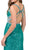 Dancing Queen - 8468 Sequined Crisscrossed Back Sheath Prom Gown