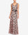 Alex Evenings - 1121846 V Neck Floral Printed Dress in Black and Pink