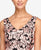 Alex Evenings - 1121846 V Neck Floral Printed Dress in Black and Pink