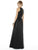 Alfred Sung - D707 Sleeveless Keyhole Back Sateen Twill Dress In Black