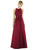 Alfred Sung - D707 Sleeveless Keyhole Back Sateen Twill Dress In Red