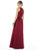 Alfred Sung - D707 Sleeveless Keyhole Back Sateen Twill Dress In Red