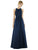 Alfred Sung - D707 Sleeveless Keyhole Back Sateen Twill Dress In Blue