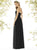 Social Bridesmaids - 8159 Strapless Pleated Bodice A-Line Dress In Black