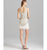 Adrianna Papell - Beaded Scoop Sheath Dress 41875492 in White