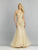 Dave & Johnny - A8519 Beaded Plunging Off-shoulder Mermaid Gown In Gold