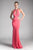 Cinderella Divine - Embellished High Halter Fitted Evening Gown