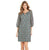 Madison Leigh - 1534653M Printed Eyelet Puff Sleeve Dress in Black and Blue