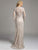 Lara Dresses - Embellished Queen Anne Lace Evening Gown with Bell Sleeves 33238, Pink
