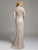 Lara Dresses - Embellished Queen Anne Lace Evening Gown with Bell Sleeves 33238, Pink