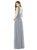 Alfred Sung - D720 Chiffon Knit Halter Sheath Dress In Gray