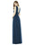 Alfred Sung - D720 Chiffon Knit Halter Sheath Dress In Blue