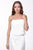 JS Collection - 854254 Three Piece Satin Set with Crochet Lace Jacket in White