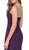Dancing Queen - 8545 Asymmetrical Jeweled High Slit Prom Gown in Purple
