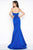 Mac Duggal - Black White Red Style 85602R in Blue