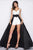 Mac Duggal - Black White Red Style 85606R in Black and White
