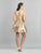 Dave & Johnny - A8565 Sequined Sweetheart A-line Dress In Gold