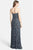 Adrianna Papell - Strapless Beaded Long Dress 91892210 in Gray