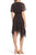 Sam Edelman - 61F010 Feather Print Handkerchief Hem Dress In Black and Print