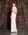 Alexander by Daymor - 859 Beaded Sheer Overlay High Slit Gown In Pink