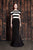 Alexander by Daymor - 860 Off Shoulder Beaded Long Formal Dress In Black and White