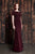 Alexander by Daymor - 860 Off Shoulder Beaded Long Formal Dress In Red