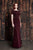 Alexander by Daymor - Off Shoulder Beaded Long Formal Dress 860 in Red