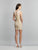 Dave & Johnny - A8618 Illusion Embellished Sheath Dress In Neutral