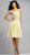 Alexia Designs - 864 Embellished Strapless Jacquard A-line Dress In Yellow