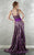 MNM Couture - 8640 Sequined Halter Neck A-Line Dress In Purple