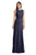 JS Collections - Sleeveless Lace Embroidered Gown 864311 in Blue