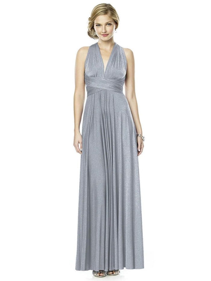 SHIMMERTW2 Dress In Platinum Silver