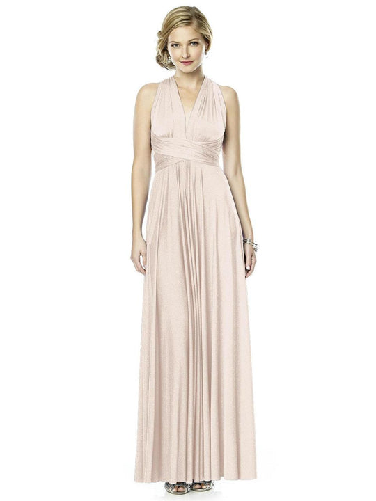 SHIMMERTW2 Dress In Blush Gold