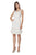 JS Collections - Lace Embellished Scoop Neck Dress 864903 in White