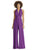 Dessy Collection - MJ-JPTWIST Maracaine Jersey Twist Wrap Jumpsuit In Purple