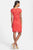 Taylor - 5448M Floral Lace Cutout Dress in Orange