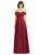 Dessy Collection - 2970 Shimmering Chiffon A Line Dress In Red
