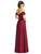Dessy Collection - 2970 Shimmering Chiffon A Line Dress In Red