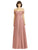 Dessy Collection - 2970 Shimmering Chiffon A Line Dress In Pink
