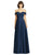 Dessy Collection - 2970 Shimmering Chiffon A Line Dress In Blue