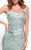MNM Couture - 8689 Embellished Semi-Sweetheart Sheath Dress in Green