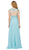 Dancing Queen - 8703 Embellished Scoop Neck Sheath Prom Dress
