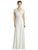 JY525 Long Dress In Silver Crush