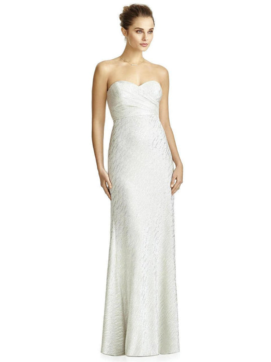 JY526 Long Dress In Silver Crush