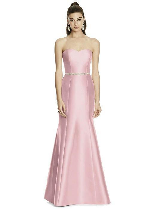 Alfred Sung - D742 Sweetheart Fitted Trumpet Evening Gown In Pink